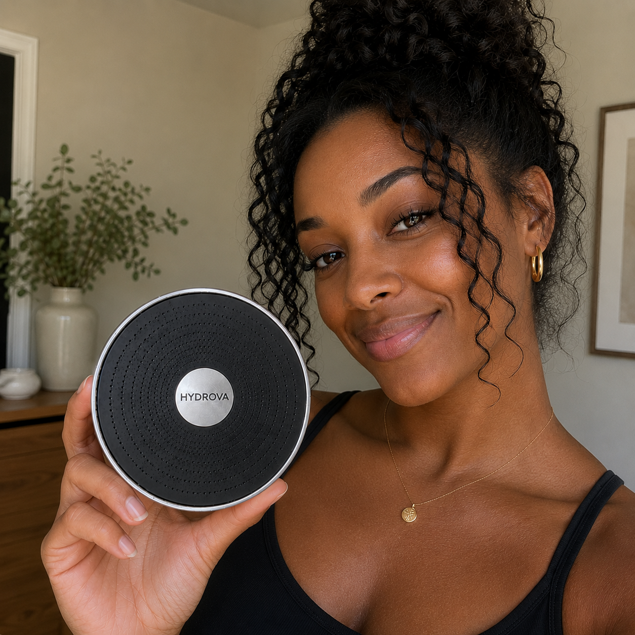 Georgia L. with HYDROVA showerhead