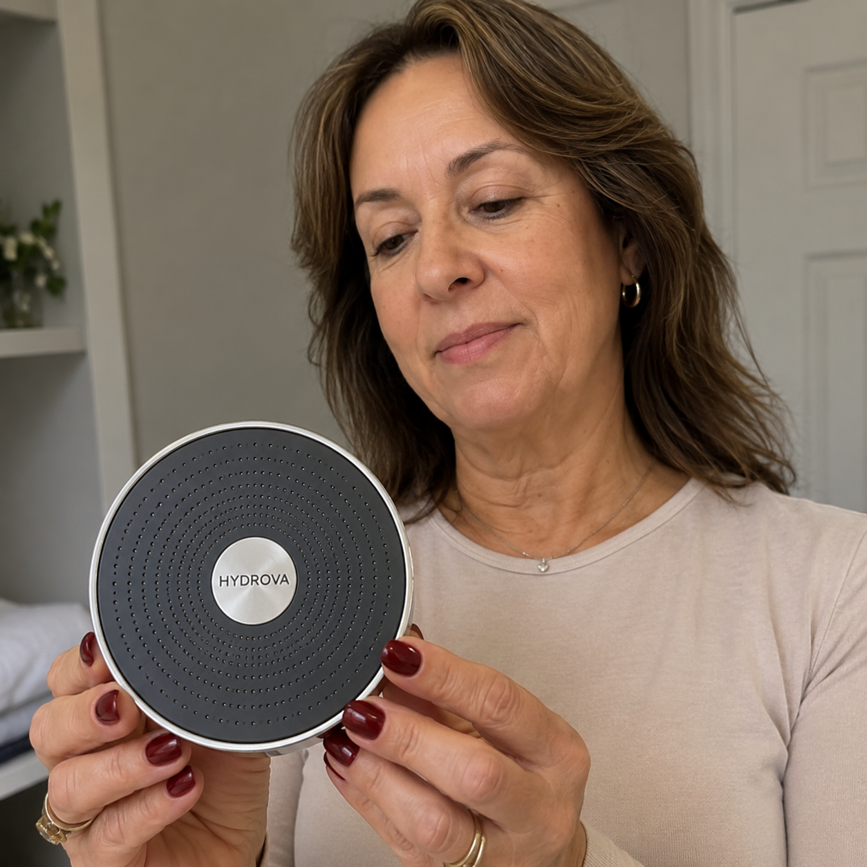 Lexi H. with HYDROVA showerhead